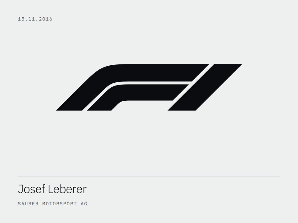 Formel 1: Josef Leberer, Sauber Motorsport, Brief vom 15.11.2016