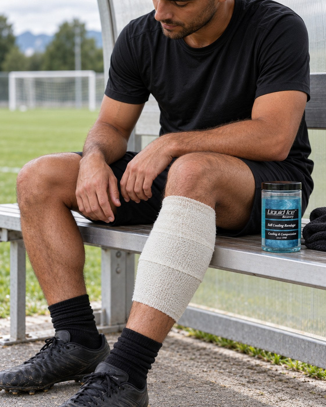 Self Cooling Bandage · am Spielfeldrand